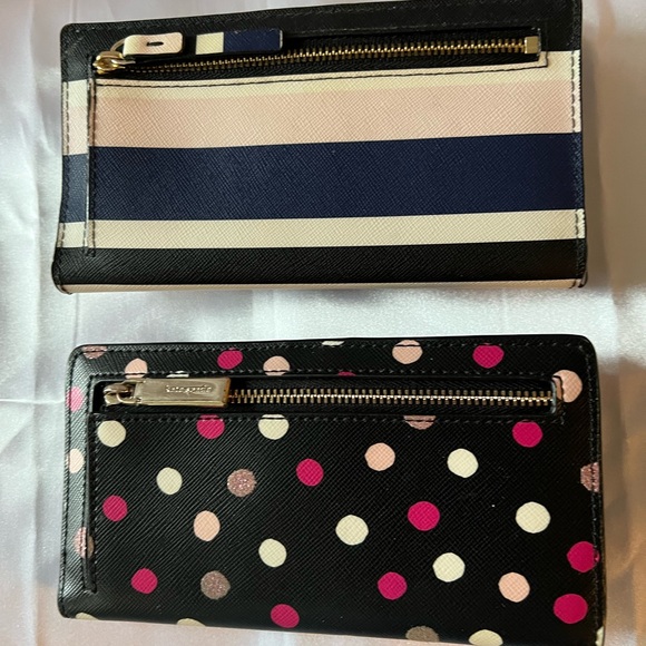Kate Spade Black and Navy Wallet Set of Two wallets NWOT. Never used. Brand new. - Picture 2 of 5